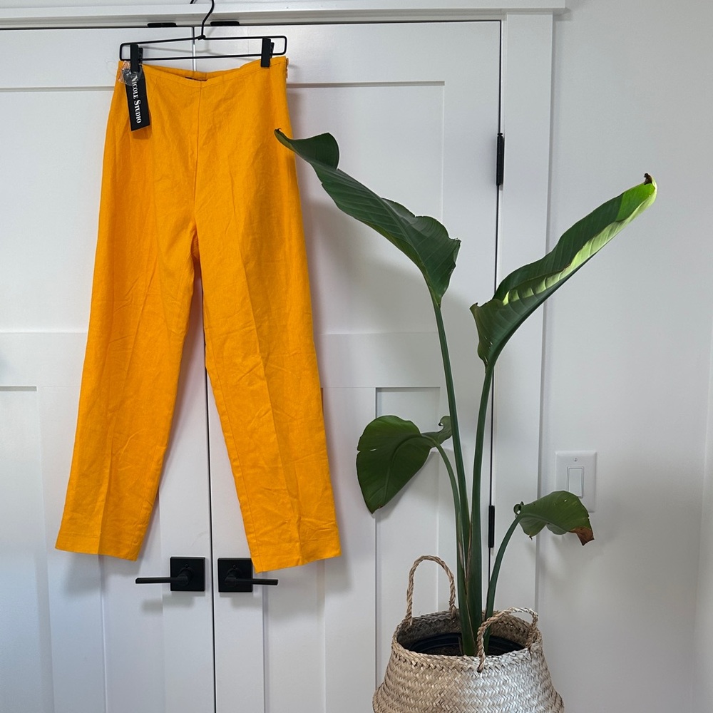 Vibrant Linen Trousers -  perfect for a tropical vacay
